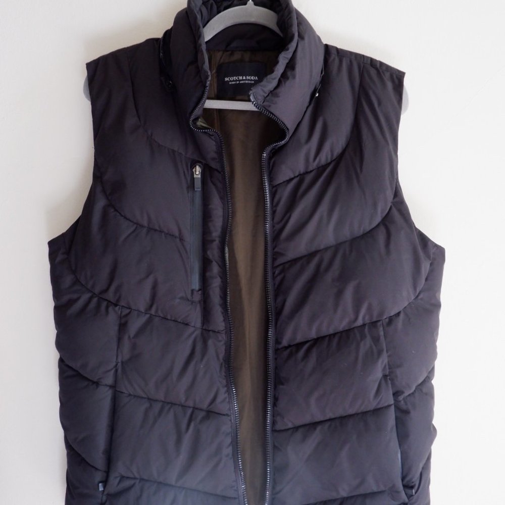 Black Scotch & Soda Puffer Vest (S)